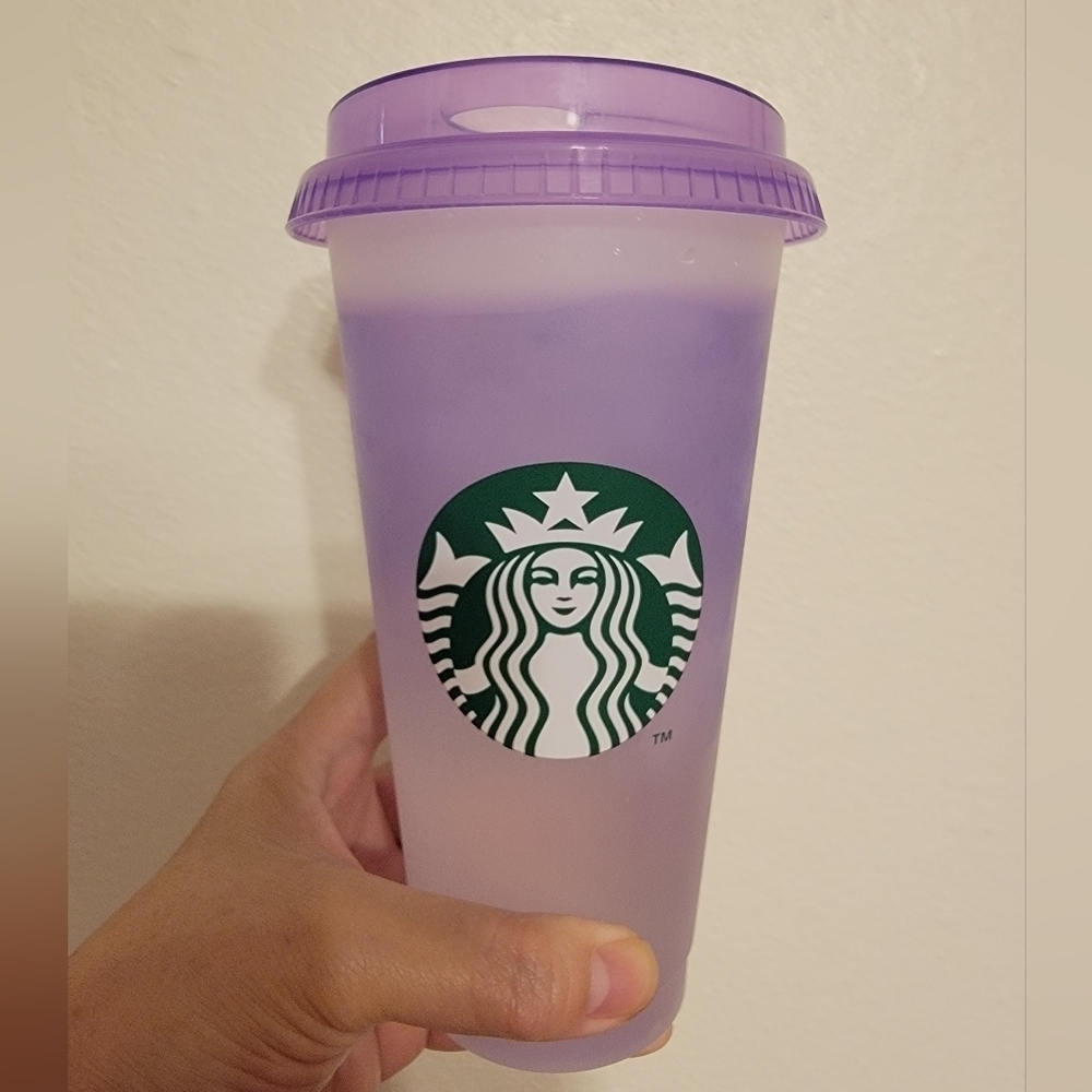 NWOT Starbucks 2024 White Frosted Reusable Color Changing Venti Tumbler … - Picture 4 of 7